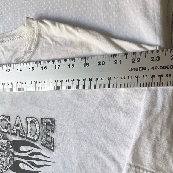 Hanes Men’s Short Sleeve T-shirt size L, White, Renegade Classics - Picture 2 of 10